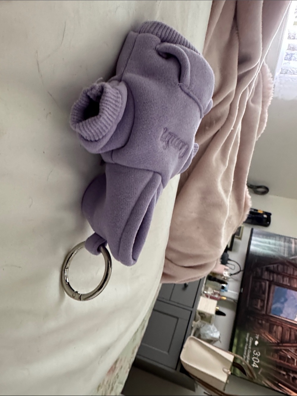 Comfort Lavender Hoodie Plush Keychain - Kids Toys Stuffed Animals - Picture 2 of 2